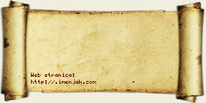 Jovana Zakić vizit kartica